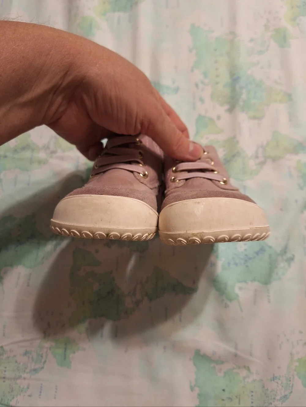 Baby Size 5 Orchid High Tops Leather